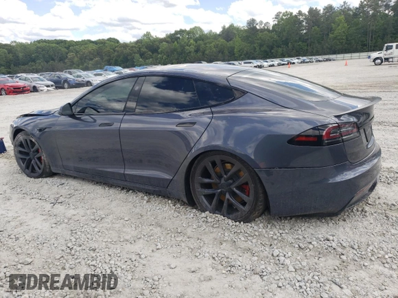 2023 Tesla Model S Plaid with VIN 5YJSA1E63PF507138, listed as a Copart auction lot 55510335 with Not provided miles and Salvage title. Bid and sale history available at DreamBid. Image 2.