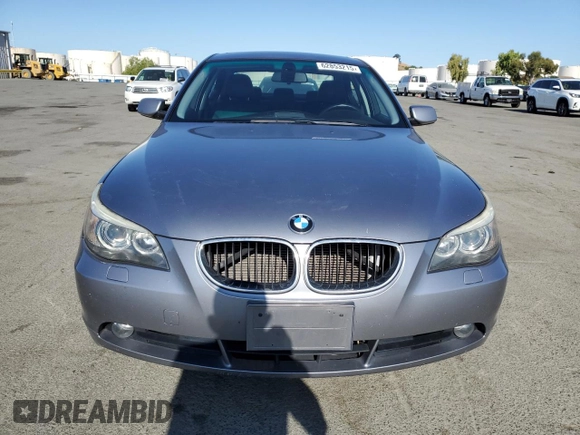 2004 BMW 5 Series 530i z VIN WBANA735X4B059230, wystawiony jako Copart lot #62853215 z przebiegiem 90 852 mil mil oraz Szkoda całkowita • Salvage title. Historia ofert i sprzedaży dostępna na DreamBid. Obrazek 5.