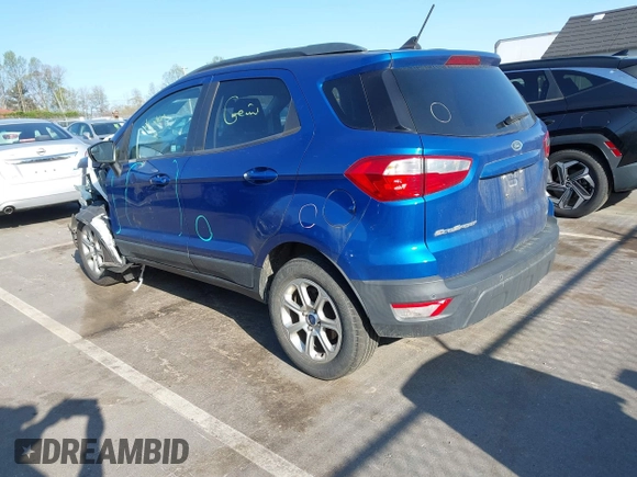 2018 Ford EcoSport SE with VIN MAJ3P1TEXJC240099, listed as a IAAI auction lot 41912970 with 92,940 mi miles. Bid and sale history available at carsss.com. Image 3.