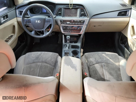 2017 Hyundai Sonata 2.4L with VIN 5NPE24AFXHH546698, listed as a Copart auction lot 51631575 with 0 mi miles and Clean Title. Bid and sale history available at carsss.com. Image 8.