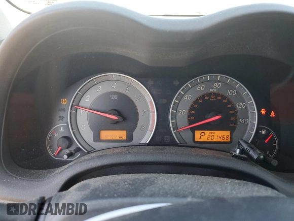 2010 Toyota Corolla with VIN 1NXBU4EE5AZ209006, listed as a Copart auction lot 61492555 with 201,468 mi miles and Clean title. Bid and sale history available at DreamBid. Image 9.