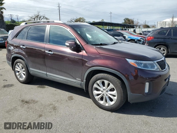 2014 Kia Sorento EX with VIN 5XYKUDA72EG466725, listed as a Copart auction lot 45900105 with 121,980 mi miles and Salvage Title. Bid and sale history available at carsss.com. Image 4.