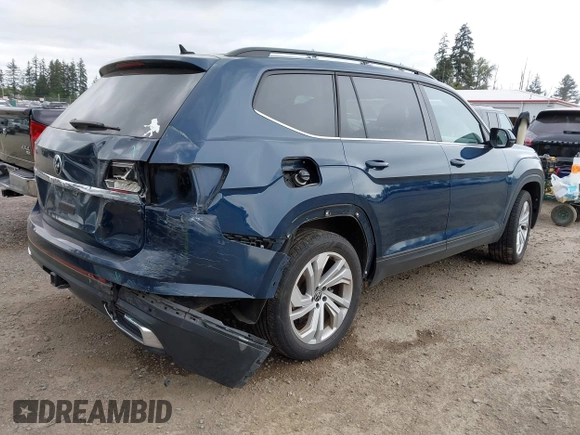 2021 Volkswagen Atlas SE z VIN 1V2WR2CA7MC568779, wystawiony jako IAAI lot #42132709 z przebiegiem 51 205 mil mil oraz . Historia ofert i sprzedaży dostępna na DreamBid. Obrazek 4.