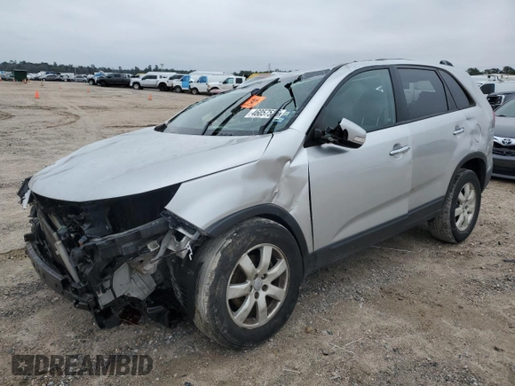 2013 Kia Sorento LX with VIN 5XYKT4A27DG422676, listed as a Copart auction lot 46057525 with 93,486 mi miles and Non Repairable. Bid and sale history available at carsss.com. Image 1.