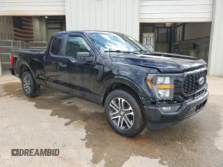 2023 Ford F-150 XL with VIN 1FTEX1CP4PKD57678, listed as a Copart auction lot 52017545 with 21,553 mi miles and Clean title. Bid and sale history available at DreamBid. Image 4.