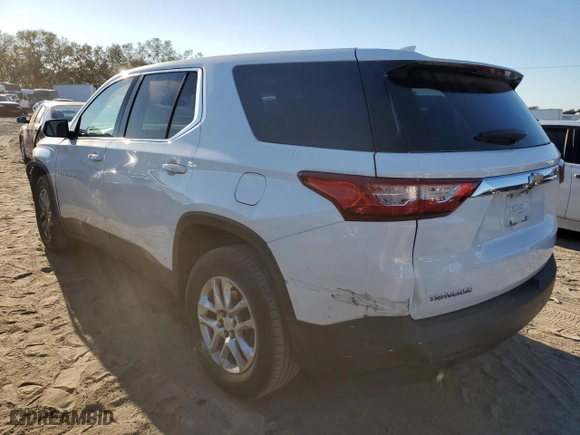 2018 Chevrolet Traverse LS with VIN 1GNERFKW4JJ107636, listed as a Copart auction lot 80626524 with 84,302 mi miles and Non Repairable. Bid and sale history available at carsss.com. Image 2.