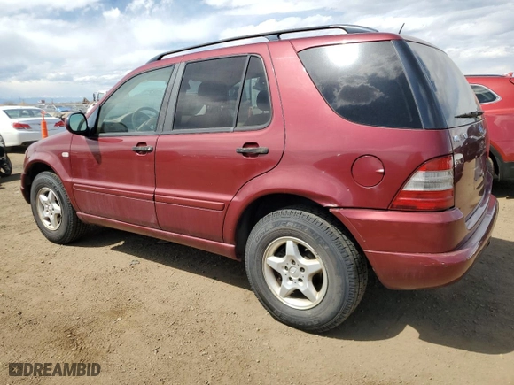 2001 Mercedes-Benz M-Class with VIN 4JGAB54E01A274517, listed as a Copart auction lot 53370745 with 145,613 mi miles and Clean Title. Bid and sale history available at carsss.com. Image 2.