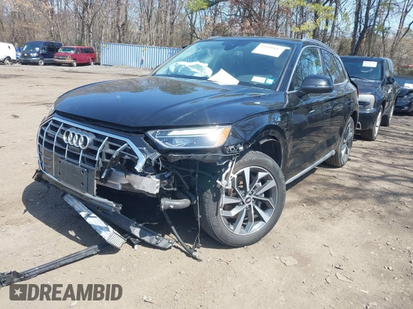 2021 Audi Q5 Premium Plus with VIN WA1BAAFY1M2082544, listed as a IAAI auction lot 41930447 with 65,535 mi miles and . Bid and sale history available at DreamBid. Image 6.