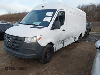 2023 Mercedes-Benz Sprinter Cargo with VIN W1Y4NCHY6PT120839, listed as a IAAI auction lot 40963564 with 128,639 mi miles. Bid and sale history available at carsss.com. Image 17.