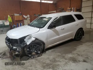 2021 Dodge Durango GT Plus with VIN 1C4RDJDGXMC884025, listed as a Copart auction lot 53648455 with 47,579 mi miles and Salvage title. Bid and sale history available at DreamBid. Image 1.