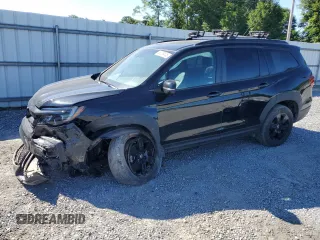 2022 Honda Pilot TrailSport with VIN 5FNYF6H86NB053499, listed as a Copart auction lot 58036445 with 37,966 mi miles and Salvage title. Bid and sale history available at DreamBid. Image 1.
