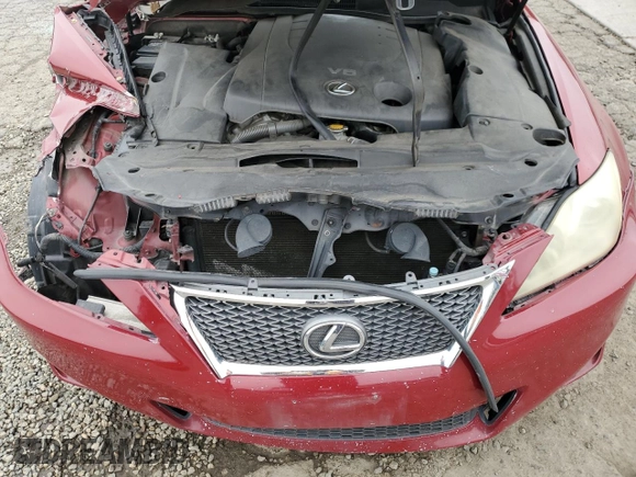 2013 Lexus IS 250 with VIN JTHBF5C26D5190413, listed as a Copart auction lot 59731095 with 194,651 mi miles and Salvage title. Bid and sale history available at DreamBid. Image 11.