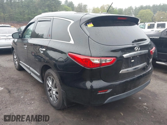 2013 Infiniti JX35 z VIN 5N1AL0MM2DC326276, wystawiony jako IAAI lot #42224710 z przebiegiem 106 508 mil mil oraz . Historia ofert i sprzedaży dostępna na DreamBid. Obrazek 3.