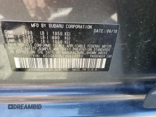 2018 Subaru Impreza Limited with VIN 4S3GKAU69J3624263, listed as a Copart auction lot 53510195 with 98,614 mi miles and Salvage title. Bid and sale history available at DreamBid. Image 13.