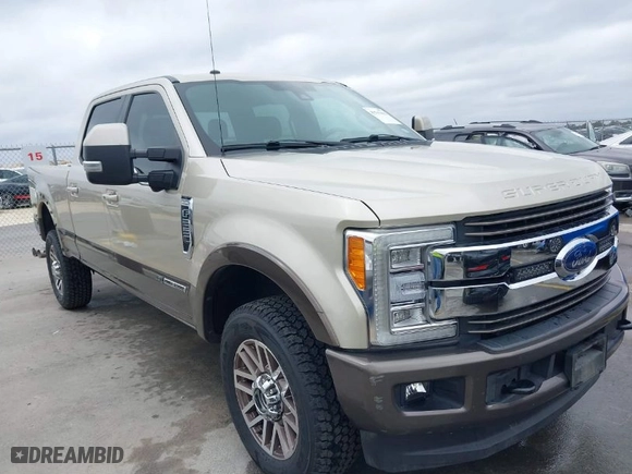2017 Ford Super Duty F-250 SRW Lariat with VIN 1FT7W2BT2HED66296, listed as a IAAI auction lot 41515403 with 134,142 mi miles. Bid and sale history available at carsss.com. Image 1.