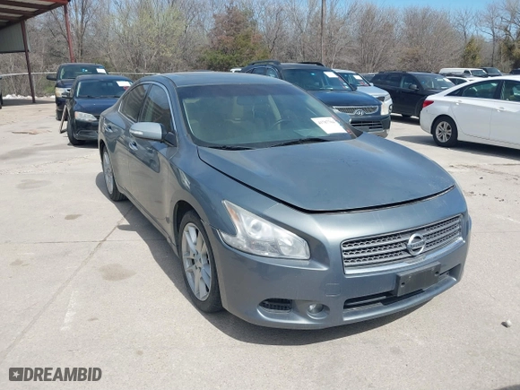 2010 Nissan Maxima 3.5 SV w/Premium Pkg with VIN 1N4AA5AP1AC853247, listed as a IAAI auction lot 41787704 with 90,537 mi miles. Bid and sale history available at carsss.com. Image 1.