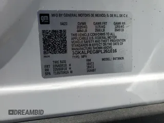 2023 GMC Terrain SLT with VIN 3GKALPEG8PL261016, listed as a Copart auction lot 60319945 with Not provided miles and Non repairable. Bid and sale history available at DreamBid. Image 13.