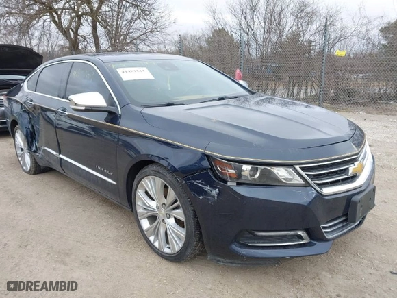 2015 Chevrolet Impala LTZ with VIN 2G1165S36F9149382, listed as a IAAI auction lot 41481211 with 195,516 mi miles. Bid and sale history available at carsss.com. Image 1.