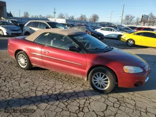 2002 Chrysler Sebring LXi with VIN 1C3EL55R42N302113, listed as a Copart auction lot 84102874 with 77,625 mi miles and Salvage Title. Bid and sale history available at carsss.com. Image 4.