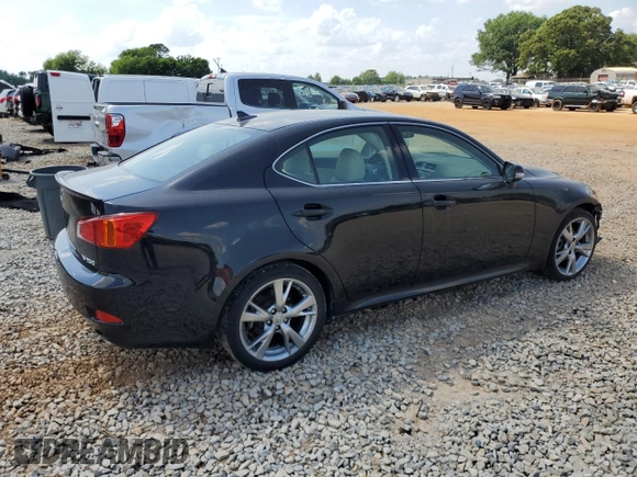 2009 Lexus IS 250 with VIN JTHBK262295096302, listed as a Copart auction lot 54860505 with 141,960 mi miles and Salvage title. Bid and sale history available at DreamBid. Image 3.