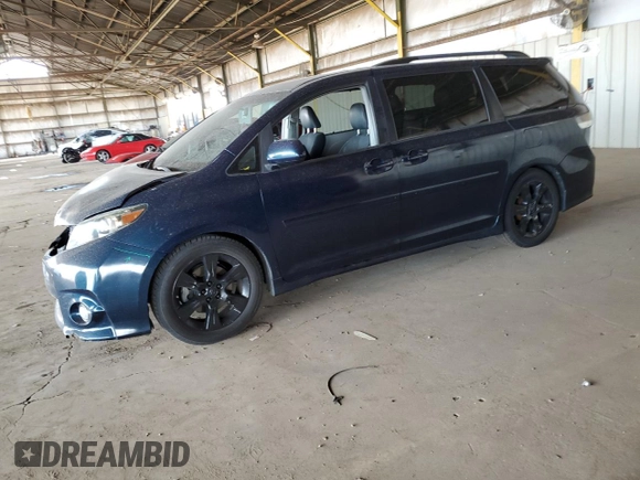 2011 Toyota Sienna SE with VIN 5TDXK3DC3BS120292, listed as a Copart auction lot 50656245 with 187,840 mi miles and Salvage Title. Bid and sale history available at carsss.com. Image 1.
