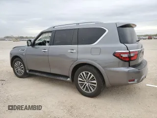 2021 Nissan Armada SL with VIN JN8AY2BAXM9370571, listed as a Copart auction lot 83081584 with 77,776 mi miles and Salvage Title. Bid and sale history available at carsss.com. Image 2.