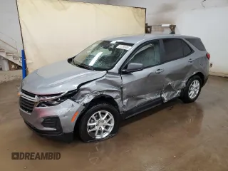 2024 Chevrolet Equinox LS z VIN 3GNAXSEG3RL252267, wystawiony jako Copart lot #51230565 z przebiegiem 6 336 mil mil oraz Szkoda całkowita • Salvage title. Historia ofert i sprzedaży dostępna na DreamBid. Obrazek 1.
