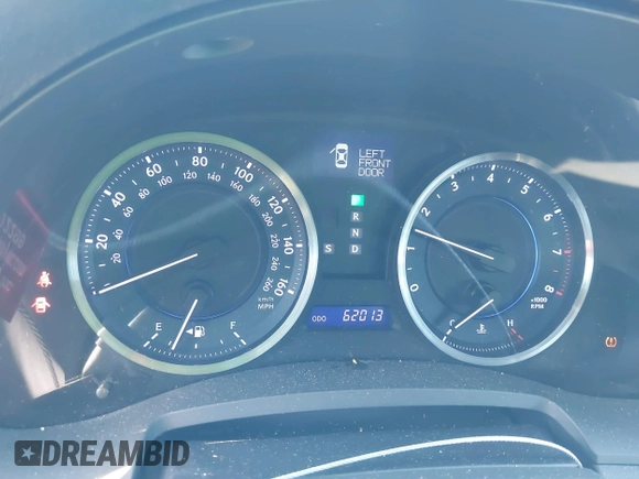 2012 Lexus IS 350 with VIN JTHBE5C2XC5030584, listed as a IAAI auction lot 41494003 with 62,013 mi miles and . Bid and sale history available at DreamBid. Image 7.