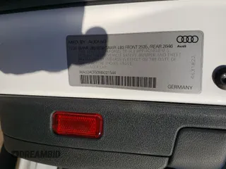 2021 Audi A5 Sportback S line Premium with VIN WAUDACF50MA021544, listed as a Copart auction lot 41291424 with 61,751 mi miles. Bid and sale history available at carsss.com. Image 12.