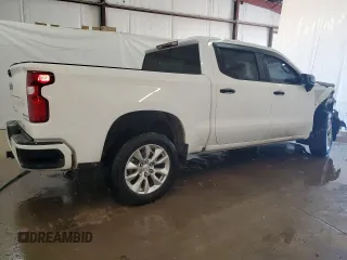 2024 Chevrolet Silverado 1500 Custom with VIN 3GCPABEKXRG318461, listed as a Copart auction lot 46946065 with 13,521 mi miles and Clean Title. Bid and sale history available at DreamBid. Image 3.