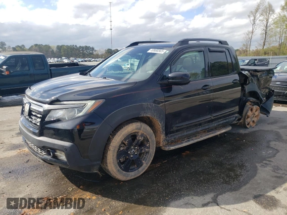 2017 Honda Ridgeline Black Edition with VIN 5FPYK3F83HB015057, listed as a Copart auction lot 49968565 with 107,317 mi miles and Salvage title. Bid and sale history available at DreamBid. Image 1.