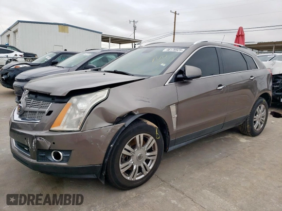 2011 Cadillac SRX Performance Collection with VIN 3GYFNBEY2BS639380, listed as a Copart auction lot 46176925 with 169,964 mi miles and Salvage Title. Bid and sale history available at carsss.com. Image 1.
