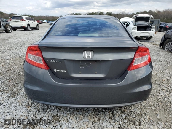 2013 Honda Civic Cpe LX with VIN 2HGFG3B57DH511272, listed as a Copart auction lot 47743905 with 130,121 mi miles and Salvage Title. Bid and sale history available at carsss.com. Image 6.