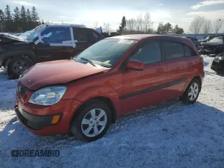 2009 Kia Rio LX with VIN KNADE243596567394, listed as a Copart auction lot 42240065 with 160,044 mi miles and Salvage Title. Bid and sale history available at carsss.com. Image 1.