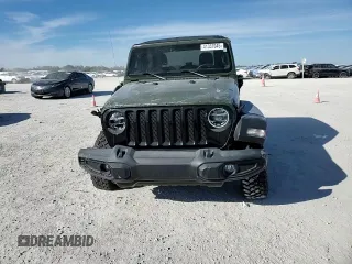 2020 Jeep Wrangler Willys with VIN 1C4GJXAG8LW285550, listed as a Copart auction lot 41337045 with 24,388 mi miles and Salvage title. Bid and sale history available at DreamBid. Image 11.