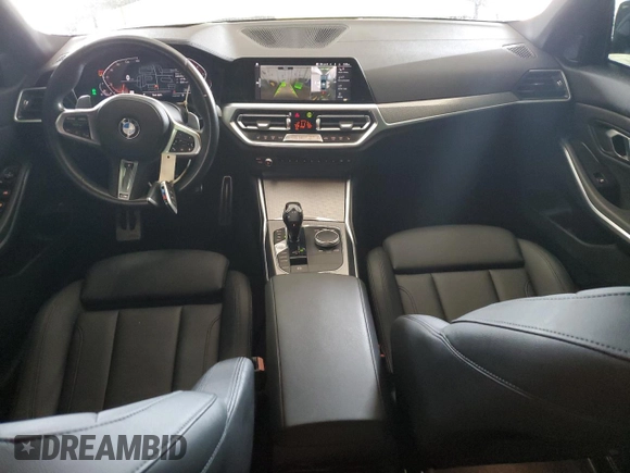2019 BMW 3 Series 330i xDrive with VIN WBA5R7C57KAJ86027, listed as a Copart auction lot 61203435 with 41,486 mi miles and Salvage title. Bid and sale history available at DreamBid. Image 8.