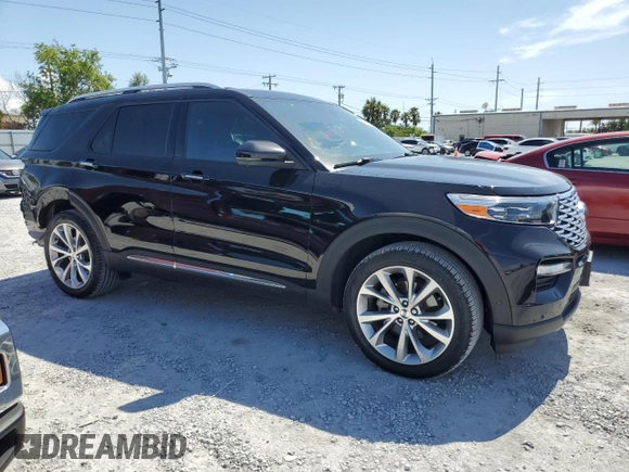 2021 Ford Explorer Platinum with VIN 1FM5K8HC7MGB00084, listed as a Copart auction lot 60542415 with 36,688 mi miles and Salvage title. Bid and sale history available at DreamBid. Image 4.