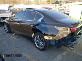 2019 Infiniti Q50 3.0t LUXE with VIN JN1EV7AP7KM518181, listed as a IAAI auction lot 41355248 with 161,514 mi miles. Bid and sale history available at carsss.com. Image 3.