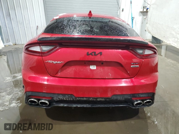 2018 Kia Stinger GT2 with VIN KNAE55LC6J6028469, listed as a Copart auction lot 42909065 with 97,136 mi miles and Salvage Title. Bid and sale history available at DreamBid. Image 6.