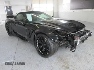 2017 Chevrolet Corvette Z06 3LZ with VIN 1G1YU3D60H5603836, listed as a Copart auction lot 78516134 with 4,594 mi miles and Salvage Title. Bid and sale history available at carsss.com. Image 1.