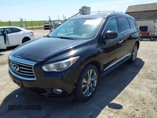 2014 Infiniti QX60 with VIN 5N1AL0MM1EC542704, listed as a IAAI auction lot 42046845 with 76,128 mi miles and . Bid and sale history available at DreamBid. Image 2.