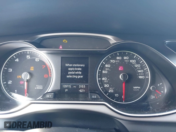 2014 Audi A4 Premium Plus with VIN WAUEFAFL6EN005948, listed as a IAAI auction lot 41923138 with 129,715 mi miles. Bid and sale history available at carsss.com. Image 7.