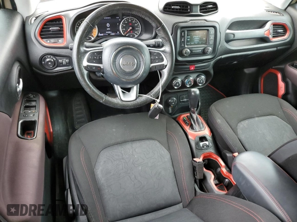 2016 Jeep Renegade Trailhawk with VIN ZACCJBCT7GPC50495, listed as a Copart auction lot 55705395 with 161,439 mi miles and Salvage title. Bid and sale history available at DreamBid. Image 8.