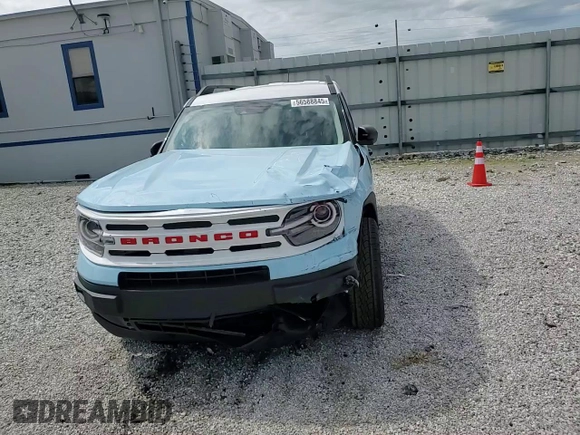 2023 Ford Bronco Sport Heritage with VIN 3FMCR9G68PRD23204, listed as a Copart auction lot 56588845 with 25,990 mi miles and Salvage title. Bid and sale history available at DreamBid. Image 14.