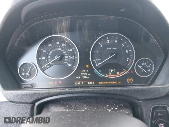 2014 BMW 3 Series 328i xDrive with VIN WBA3G7C59EKN36558, listed as a IAAI auction lot 41562676 with 129,616 mi miles and . Bid and sale history available at carsss.com. Image 16.