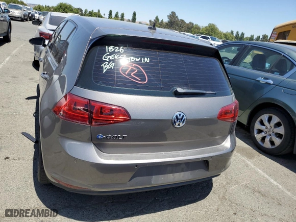 2015 Volkswagen e-Golf Limited Edition with VIN WVWKP7AU3FW905112, listed as a Copart auction lot 61684284 with 60,282 mi miles and Salvage Title. Bid and sale history available at carsss.com. Image 6.