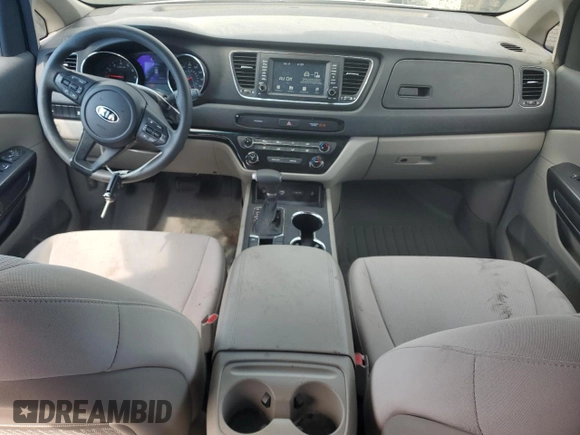 2021 Kia Sedona LX with VIN KNDMB5C16M6671642, listed as a Copart auction lot 49135565 with 46,403 mi miles and Salvage Title. Bid and sale history available at DreamBid. Image 8.