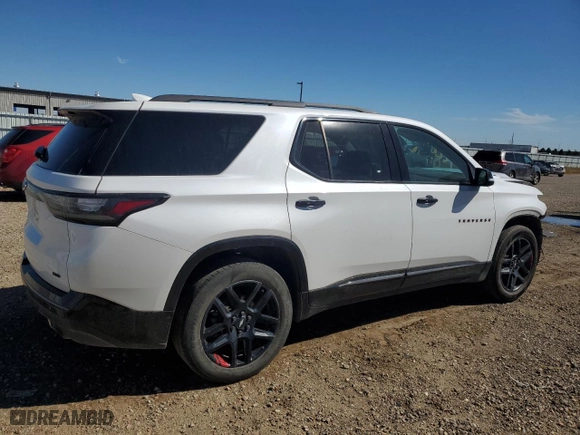 2021 Chevrolet Traverse Premier with VIN 1GNEVKKW6MJ174411, listed as a Copart auction lot 71666314 with 82,084 mi miles and Salvage Title. Bid and sale history available at carsss.com. Image 3.