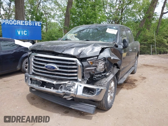 2017 Ford F-150 XL with VIN 1FTEW1EGXHFB50433, listed as a IAAI auction lot 42231546 with 105,140 mi miles and . Bid and sale history available at DreamBid. Image 2.