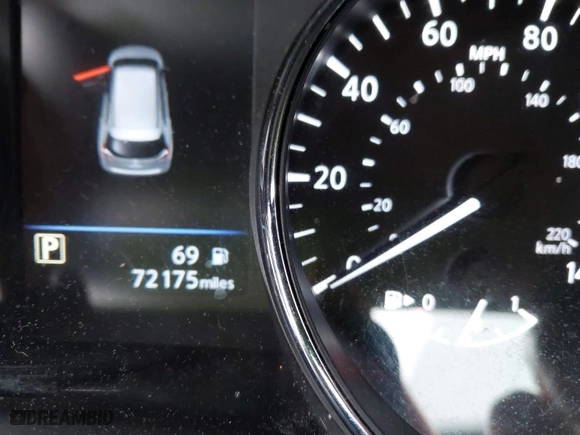 2019 Nissan Rogue SV with VIN 5N1AT2MV5KC714491, listed as a IAAI auction lot 41687588 with 72175 miles. Bid and sale history available at carsss.com. Image 15.